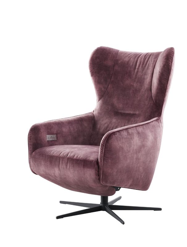 Relaxfauteuil Sinta M bordeauxrood velvet